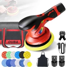 OUBA Cordless Car Buffer Polisher Kit, 6 Inch Car Polisher, 6 Variable Speed, 