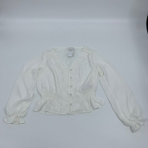 Topshop womens blouse crop long sleeve 