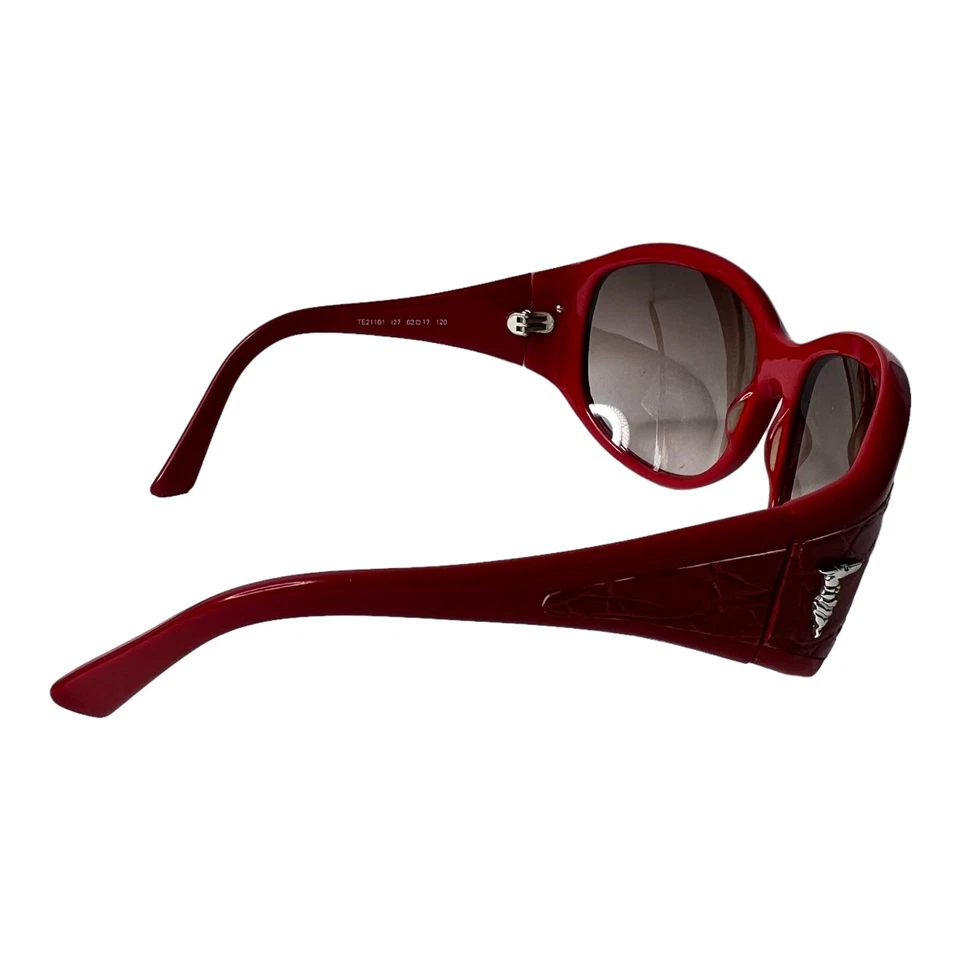 Gafas de sol Trusarri TE21101 I27 montura roja lentes marrones 62-17-120 H4248 Foto 4 de 4