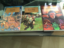 VALERIO EVANGELISTI LOT 3 LIVRES NEUFS " METAL HURLANT / PICATRIX / BLACK FLAG"