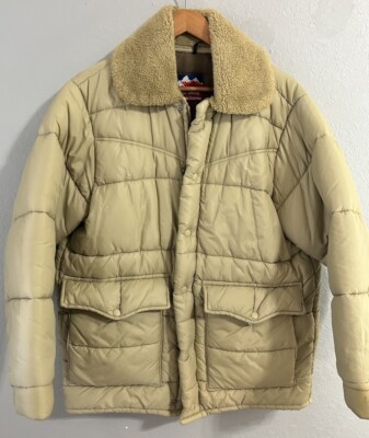 Vintage 70 s Big Smith Western Outerwear Puffer Coat Size Large Made In USA