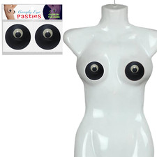 Glow in the Dark Googly Eye Nipple Pasties Breast Cover Fashion Body Sticker