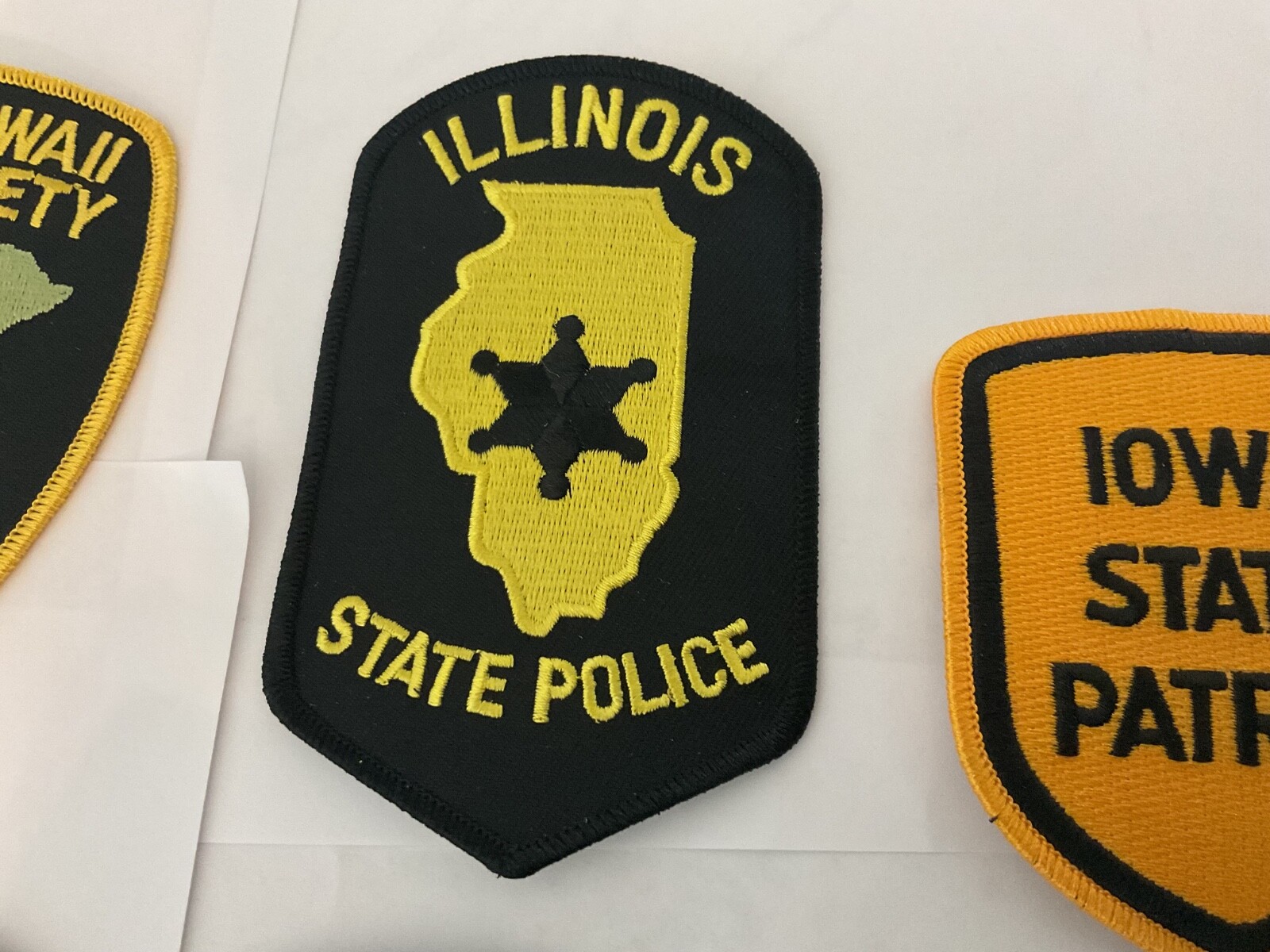 State Law Enforcement patches All different 10 piece set. All new.Full size