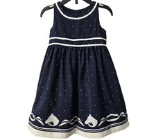 Easter Janie Jack Horse Dress 2T Derby Equestrian Riding Lessons Blue Lined Prep