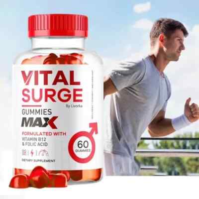 Vital Surge Male Gummies, Vital Surge Testo Support Gummys Performance (1 Pack)