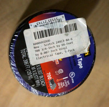 3M Scotch 3/4 in. W x 66 ft. L Black Vinyl Electrical Tape You get 6 rolls 