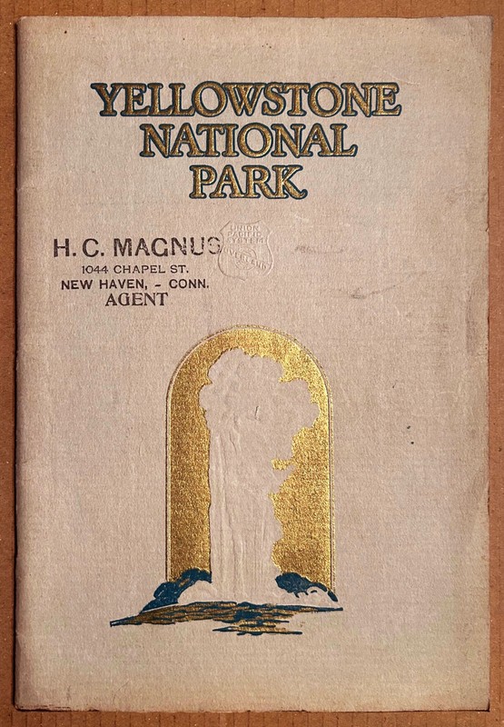 YELLOWSTONE NATIONAL PARK Brochure. Union Pacific 1929 40pp.