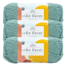 (3 Pack) Lion Brand Yarn 619-178S Two of Wands: Color Theory Yarn, Tourmaline