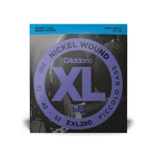 D'Addario Piccolo Bass, Long Scale, XL Nickel Bass Strings, Extra Light 20-52