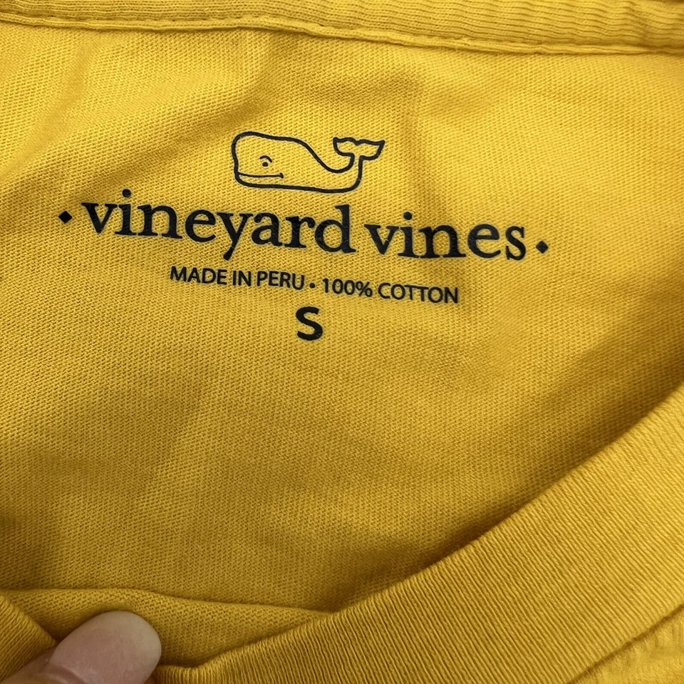 Vineyard Vines Women’s Long Sleeve Pocket T-Shirt Football Whale Size Small - Image 3 of 4