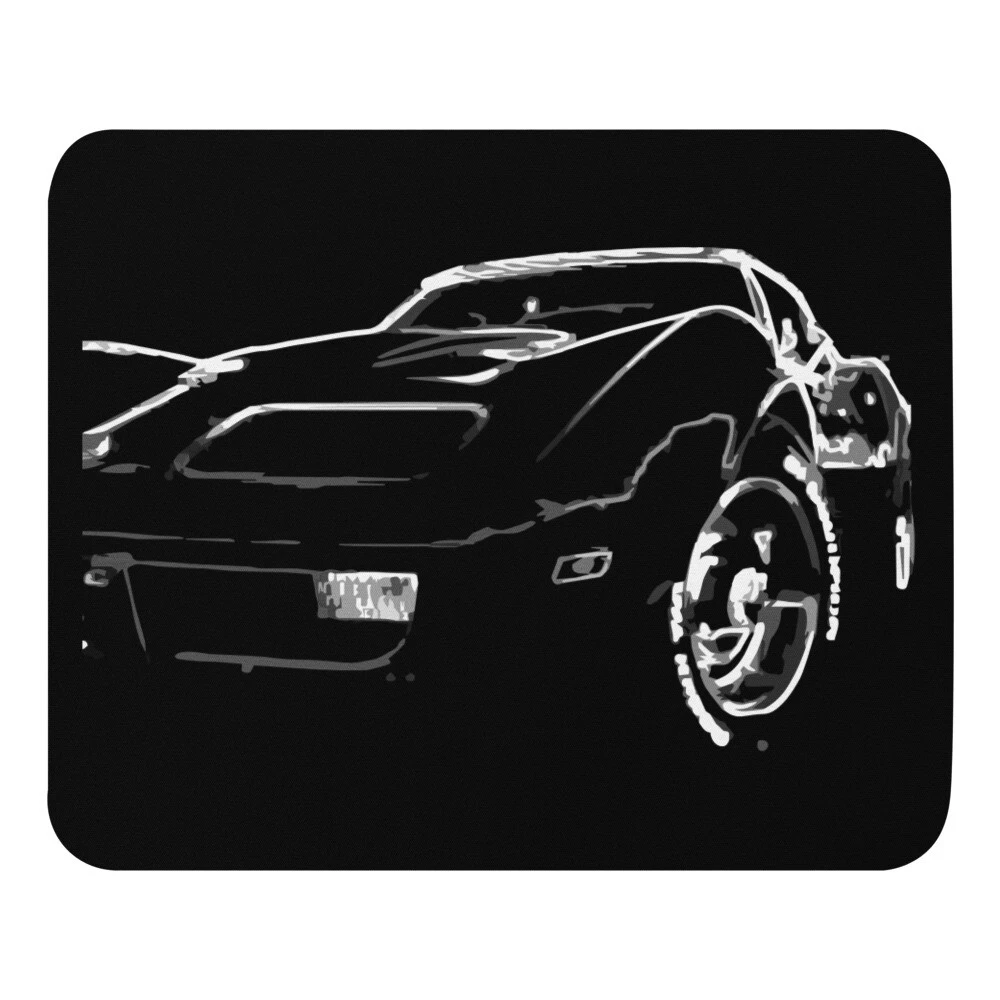 tapis de souris vette C3 Sketch Line Art personnalisé muscle voiture propriétaire cadeau
