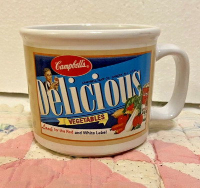 2005 Campbell's Soup Mug 12 FL Oz Cup Vintage Ads Design Sweetened By The Sun