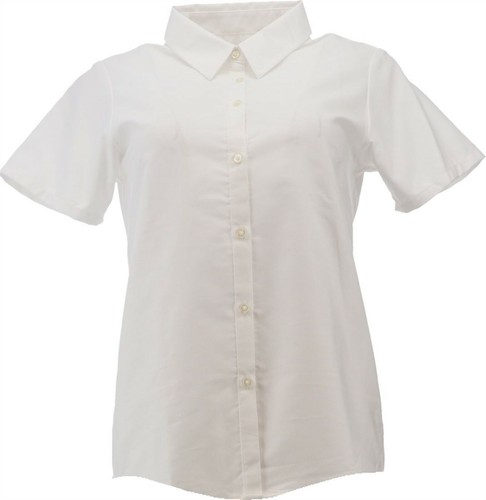 Short Sleeve Oxford Dress Shirt Blue 