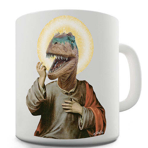 Raptor Jesus Novelty Mug - Picture 1 of 1