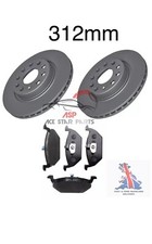 VW CADDY VAN 1.6 TDI 10-15 FRONT 2 BRAKE DISCS & PADS (DISC SIZE 312mm)
