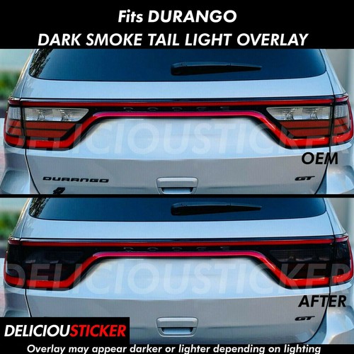 For Dodge Durango 20142024 Smoke Tail Light Rear Decals Tint Overlays