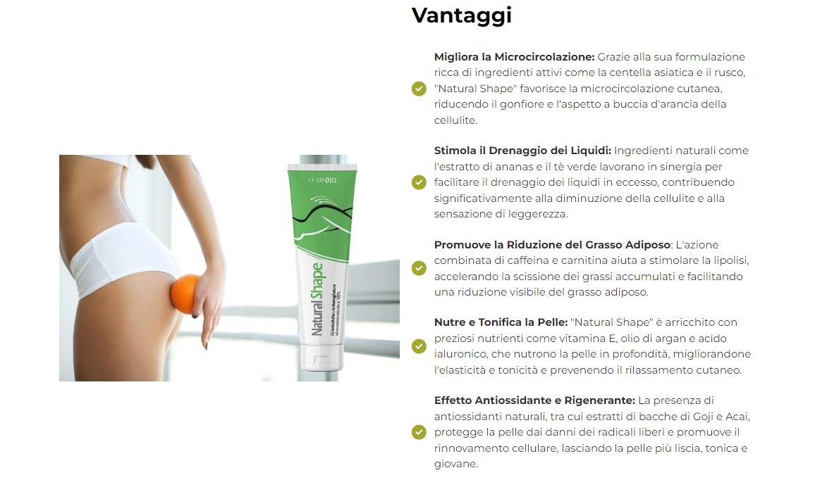 2 XS Natural Crema Lipo-Snellente Donna