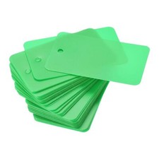 Waterproof Eyelet Hole Plastic Shipping Tags,Outdoor Tags,30 x 50mm Green 50Pcs