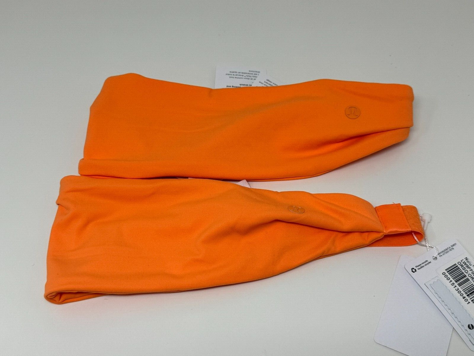 Lululemon Headband Nulu Wide Reversible Orange Soda Headband One Size