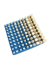 Wool Bobs for Rotary Tools Set of 100 Pieces, Mandrel Mounted Quantity