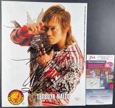 NJPW Tetsuya Naito Signed 8x10 Promo Photo Autograph ROH Wrestling JSA COA