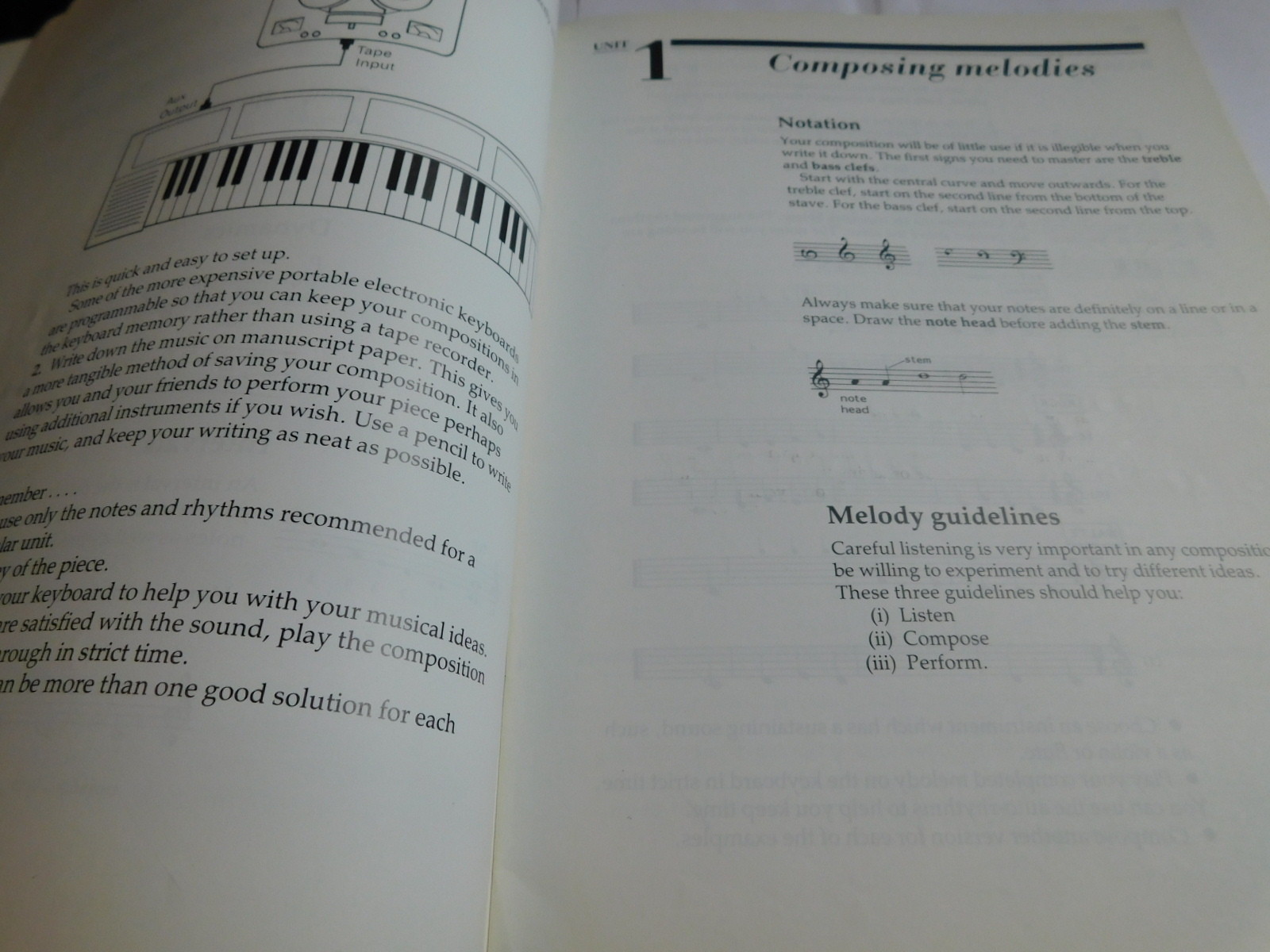Composing At The Electronic Keyboard Book 1 by Nicholas Haines PB eBay