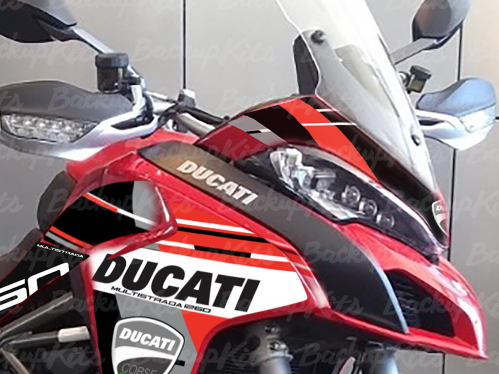 DUCATI MULTISTRADA 1260 GRAPHIC KIT – STICKER DECALS (2018 2019