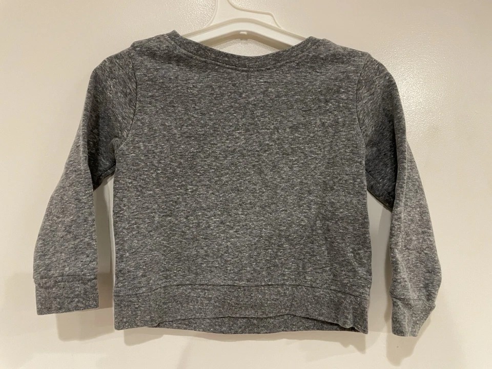 Garanimals Bebé Niñas Brillo Fresco Bebé Vibraciones Arco Iris Acogedora Sudadera Gris 18 M Foto 4 de 4