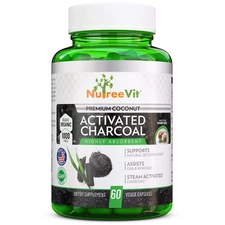 NutreeVit 100% Organic Highly Absorbent -  Activated Charcoal