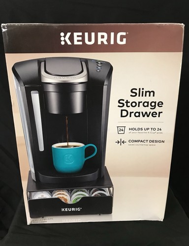 Keurig Slim Non-Rolling Storage Drawer Coffee Pod Storage Holds Up To 24 PODS