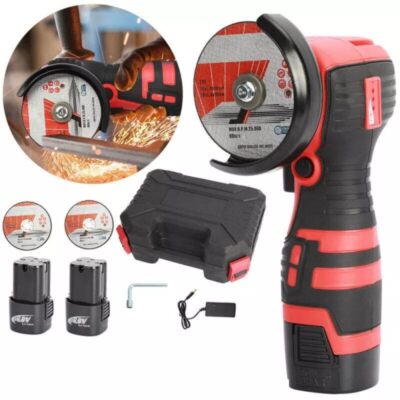 18V Akku Winkelschleifer Trennschleifer Schleifmaschine Flex Mit 2 Batterien 