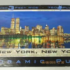 New York City with Twin Towers Panorama Puzzle, 2000, 765 pieces, Over 3 Ft Long