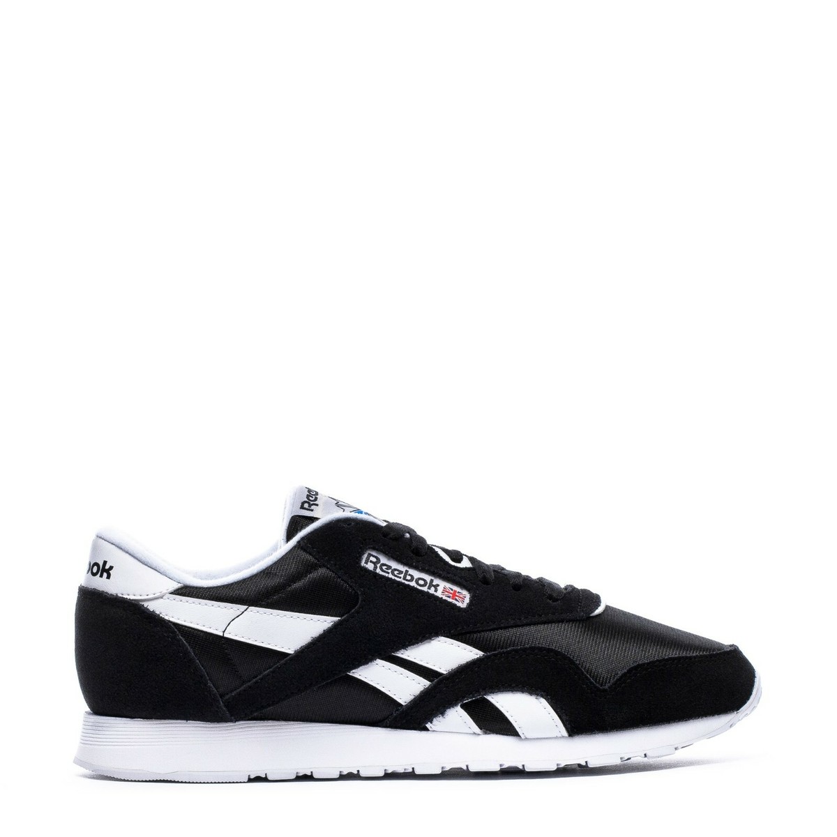 NEW Mens REEBOK CLASSIC NYLON - MENS FV1592 Black White Shoes | eBay