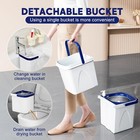 Spin Mop and Bucket with Wringer Set Two-Detachable Bucket Design Mop System — photo 4