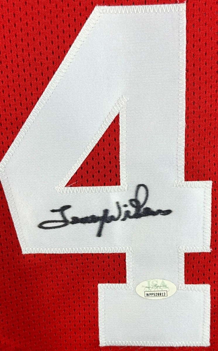 Lenny Wilkens autographed signed jersey NBA St. Louis Hawks JSA