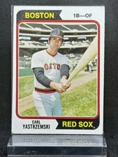 Carl Yastrzemski 1974 Topps Baseball First Base Boston Red Sox Card No# 280