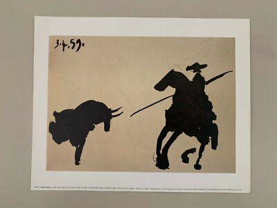 PABLO PICASSO,TOROS Y TOREROS ,1961, AUTHENTIC 2004 ART PRINT