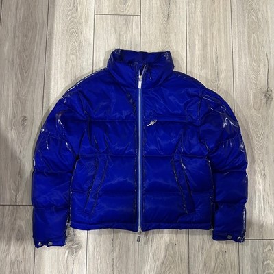 Trapstar Glitter Men's Blue Puffer Jacket Blue Size S