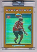 2008 Topps Chrome #TC261 Aqib Talib Gold Refractors #/199
