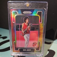 2025 PPanini Prizm Rolling Stones Mick Jagger Tie Dye 01/49 #48 BOOKEND!!