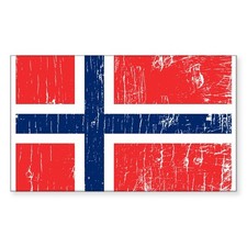 CafePress Vintage Norway Rectangle Sticker Sticker rect.  136750000 