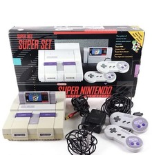Super Nintendo SNES Super Set Console - CIB w/ Super Mario World, Tested Work
