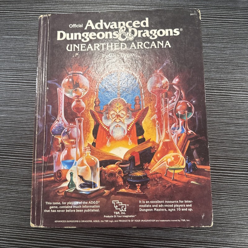 Unearthed Arcana - AD&D Advanced Dungeons & Dragons - Gygax - 1985