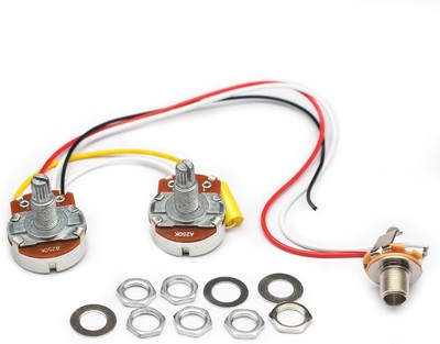 SAPHUE PB Bass Wiring Harness Prewired Kit for Precision Guitar Big... 