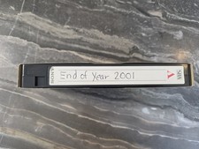 Vintage End of Year 2001 VHS Tape Home Record...