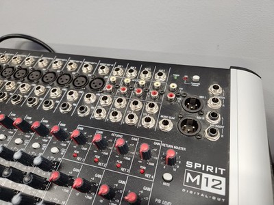 Soundcraft Spirit M12 20 Channel Audio Mixer with Cords