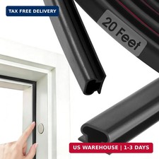 Weather Stripping Door Seal Strip, D-Shaped Self-Adhesive, Soundproof Blocks Col