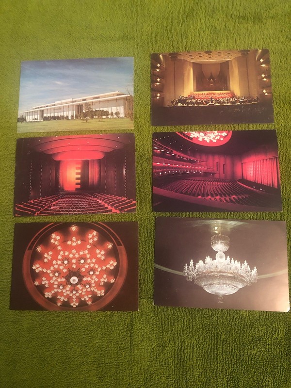 Lot Of 6 Postcards, John F Kennedy Center, Performing Arts, Washington DC