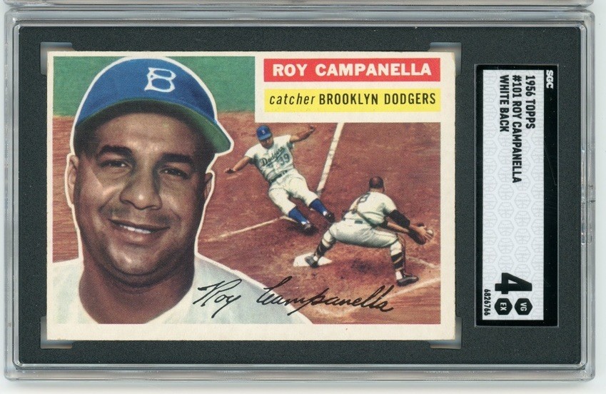 1956 Topps #101 Roy Campanella White Back SGC 4  FAST FREE Shipping
