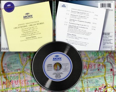 BACH: ORGELWERKE   CD (Archiv) m. HELMUT WALCHA / ORGEL St. LAURENSKERK, ALKMAAR